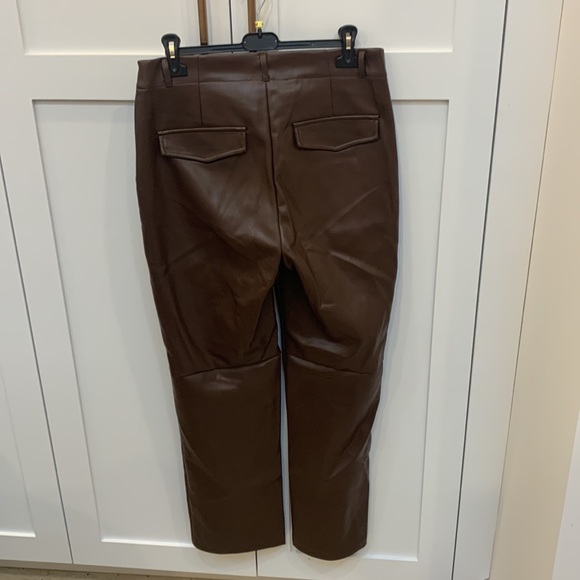 Straight leather pants - Picture 2 of 2